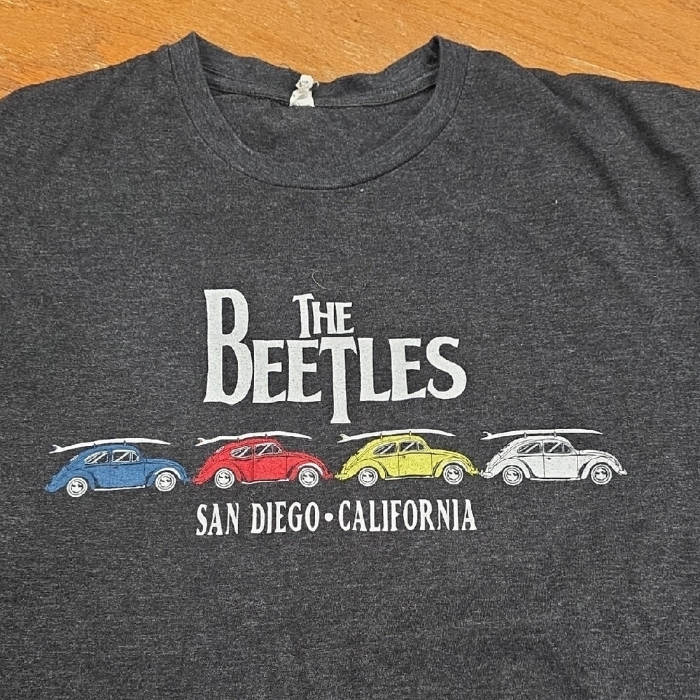 The Beetles Graphic T-Shirts in Black and Blue - Picture 2 of 3